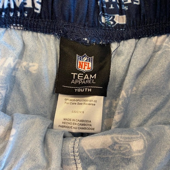 Seahawks Football - NFL Boys Lounge Sleep Pants Size Large 14/16 - Picture 3 of 3